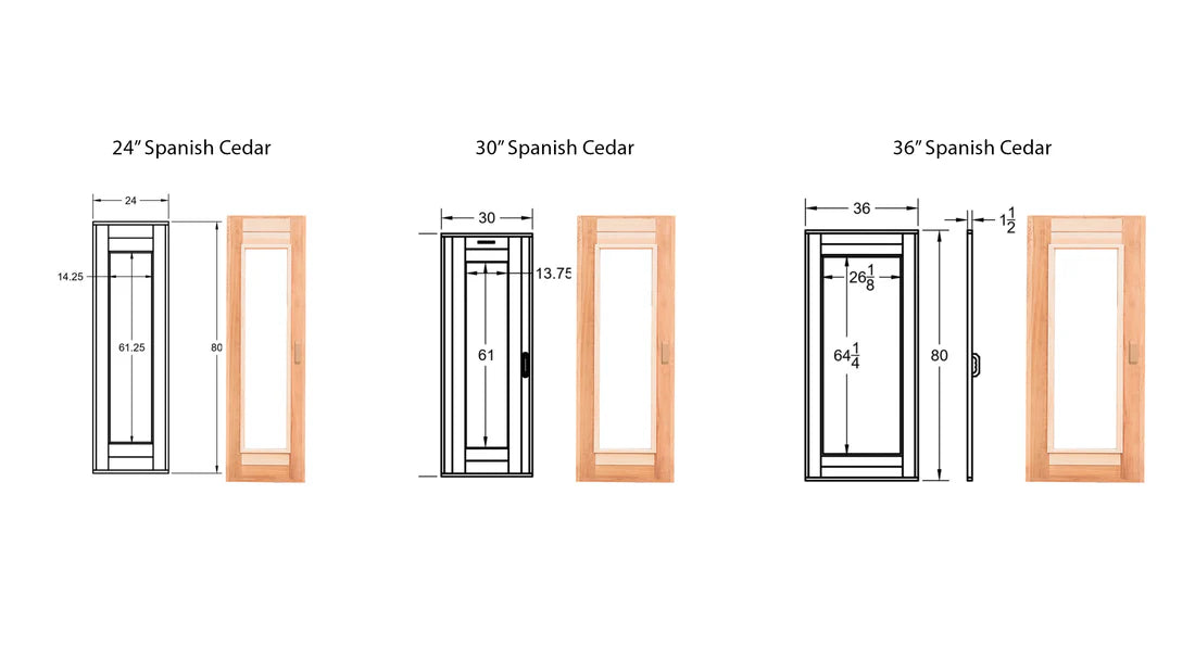 Scandia Cedar Sauna Door